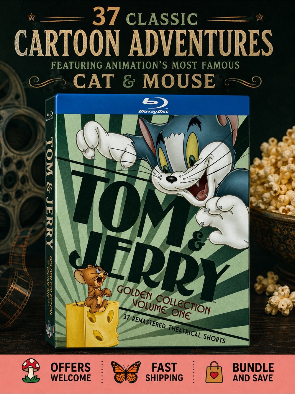 Tom and Jerry Golden Collection Volume One Blu-ray 2 Disc Set